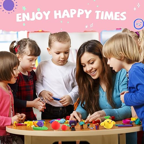 Miniatura 7 de 72 unidades de arcilla seca al aire de 2.38 libras, modelado a granel, arcilla mágica de modelado de espuma ultraligera para niños y adultos,