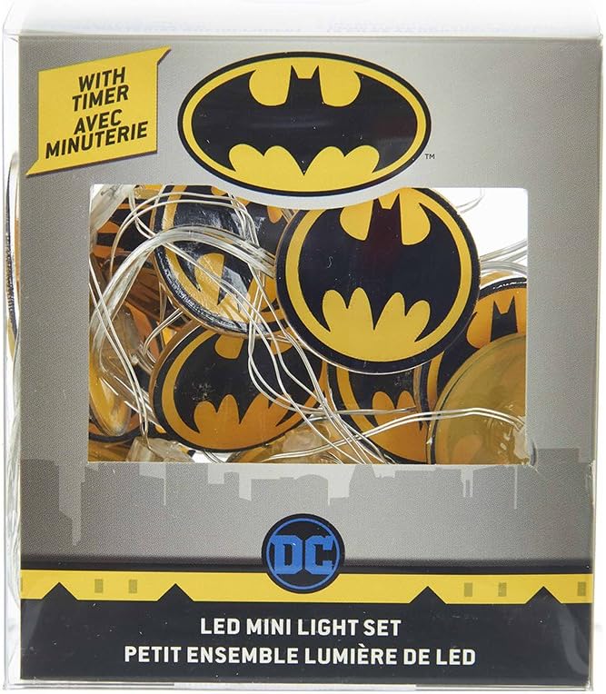 Kurt Adler Battery Operated 20L Batman LED Fairy Light Set in PDQ image 3