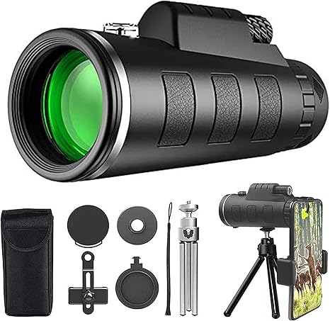 Amazon Co Jp 単眼スタースコープ望遠鏡 40x60ハイパワーhd単眼鏡 スマートフォンホルダー 三脚防水単眼 バードウォッチングハイキング 釣り屋外スポーツおよ望遠鏡用の耐久性とクリアなfmcプリズムフォーカス Starscope 単眼鏡 家電 カメラ