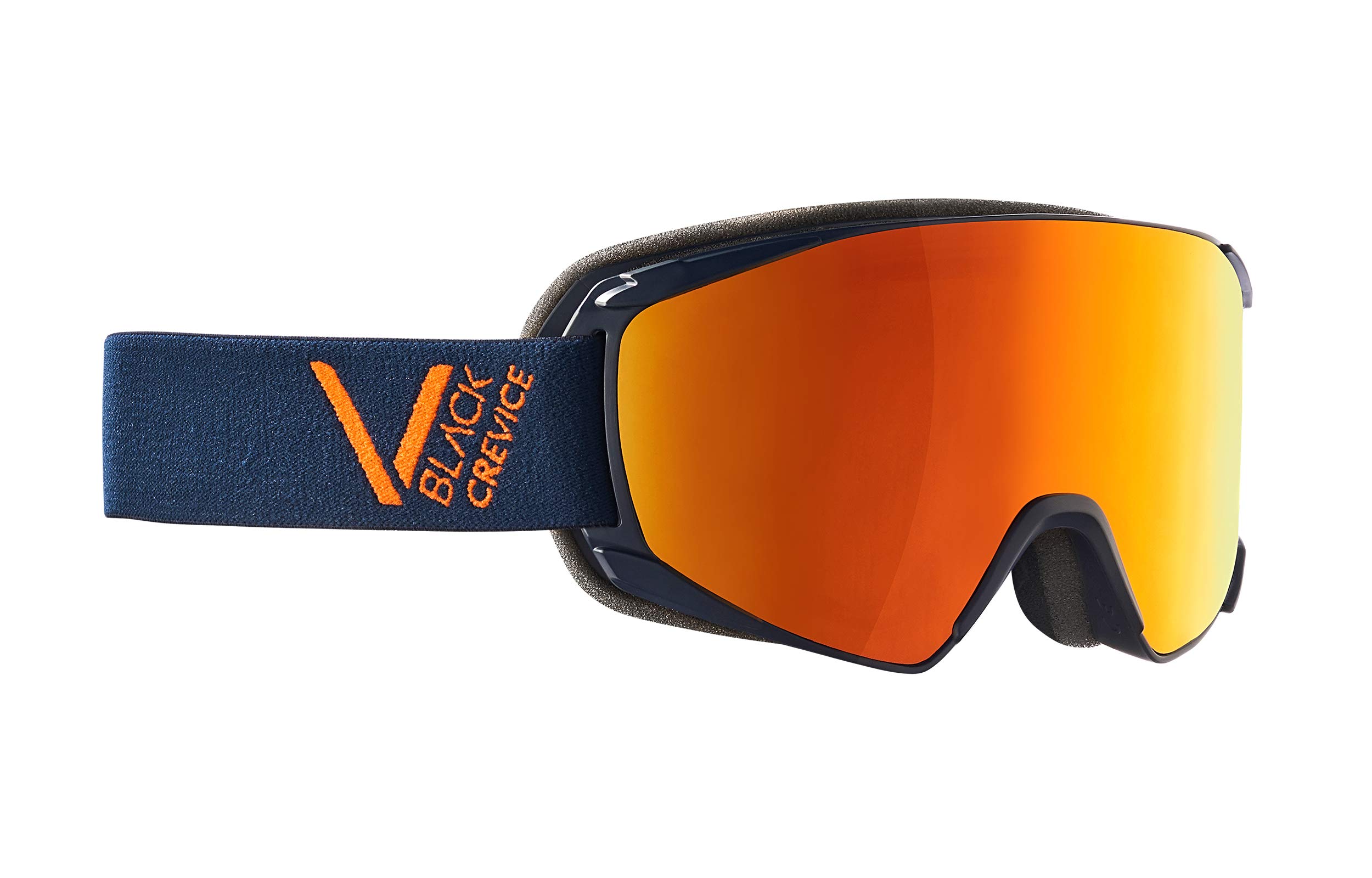 Black Crevice Unisex - Adulto Occhiali da Sci Schladming, Navy Orange, Taglia M (Circonferenza Testa 55 – 58 cm)