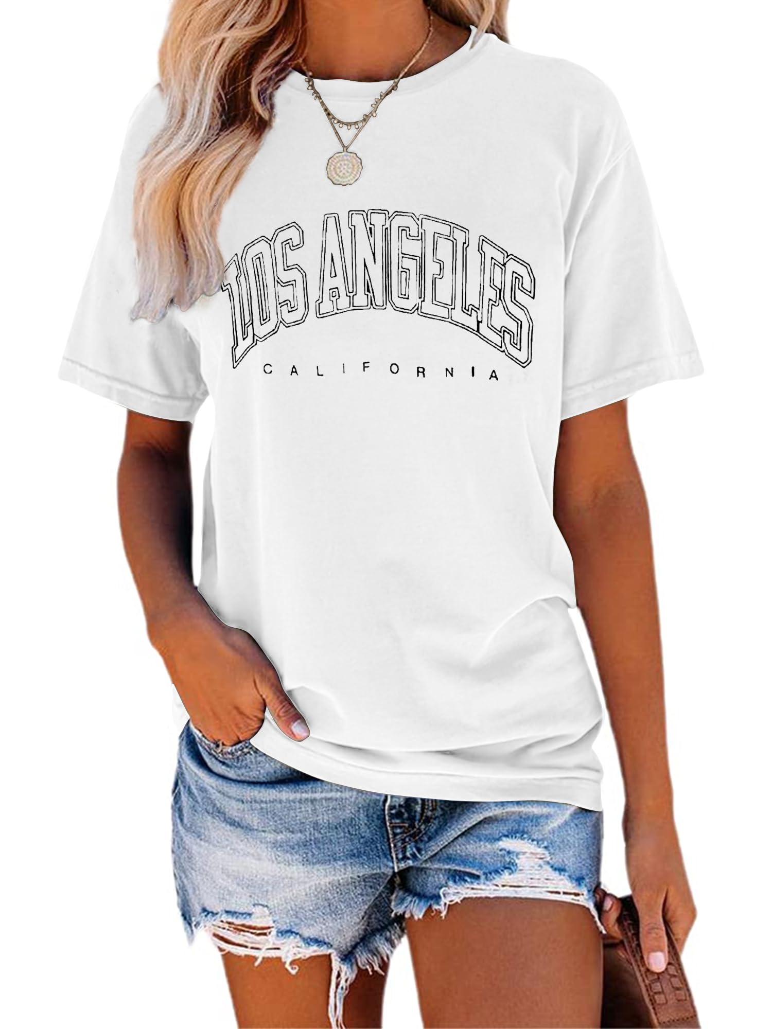 TAKEYALMountain Graphic T-Shirts for Women Short Sleeve Camping Travel Shirt Casual Tees Tops