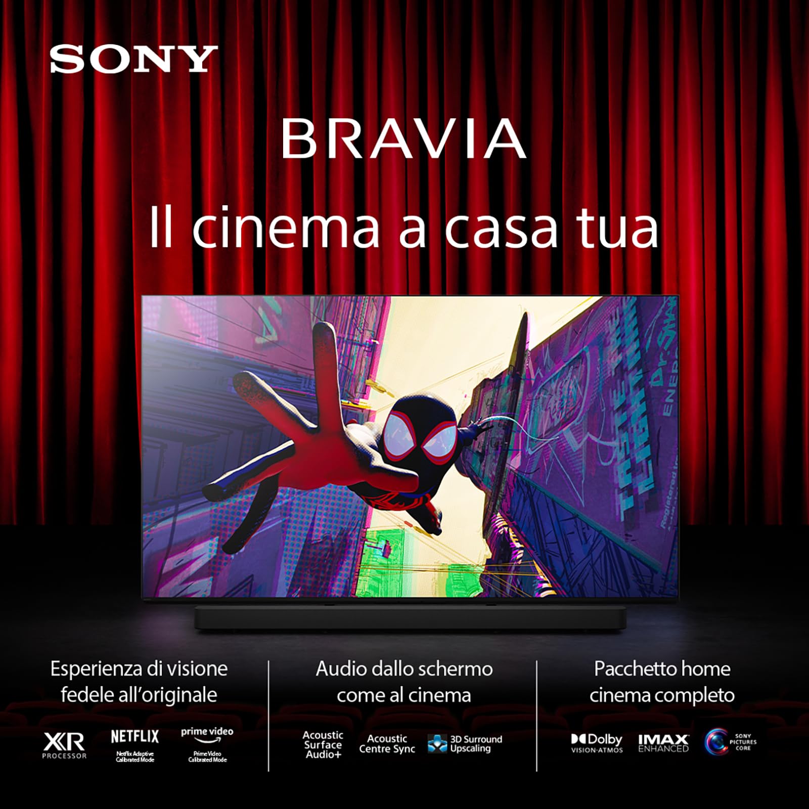 BRAVIA 75 Inch QLED Smart TV 4K HDR Gaming - Dettaglio