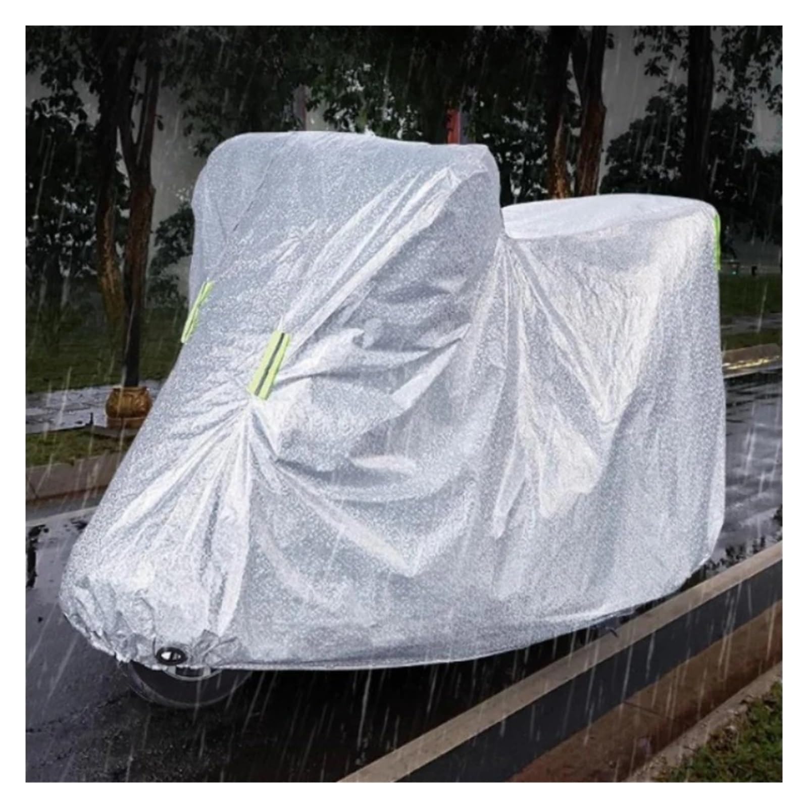 Funda para Moto Scooter para Ropa De Motocicleta Protector Solar Cubierta Tela para Lluvia Pedal Bicicleta Eléctrica Grande General Engrosada(Blue)