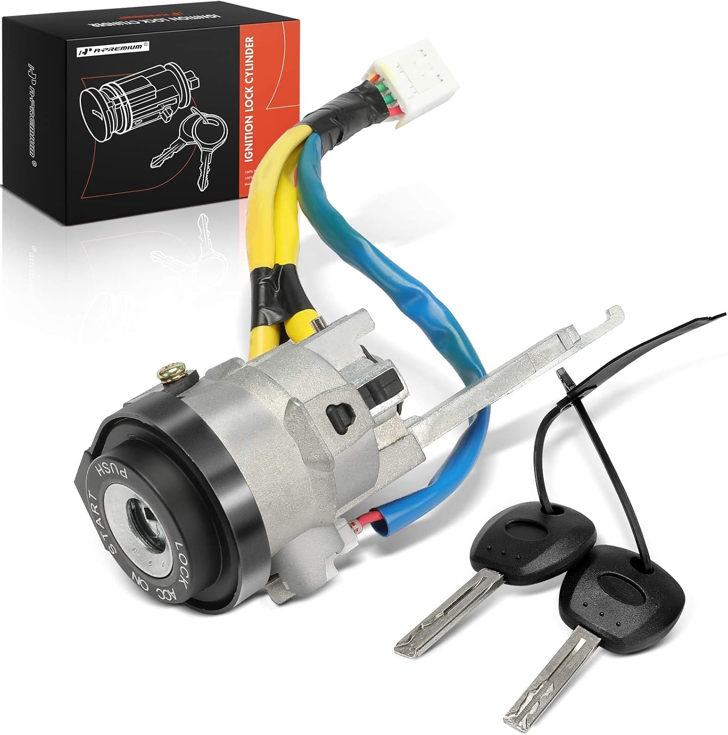 A-Premium Ignition Lock Cylinder with 2 keys Compatible with Kia Vehicles - Borrego 2009 2010 2011