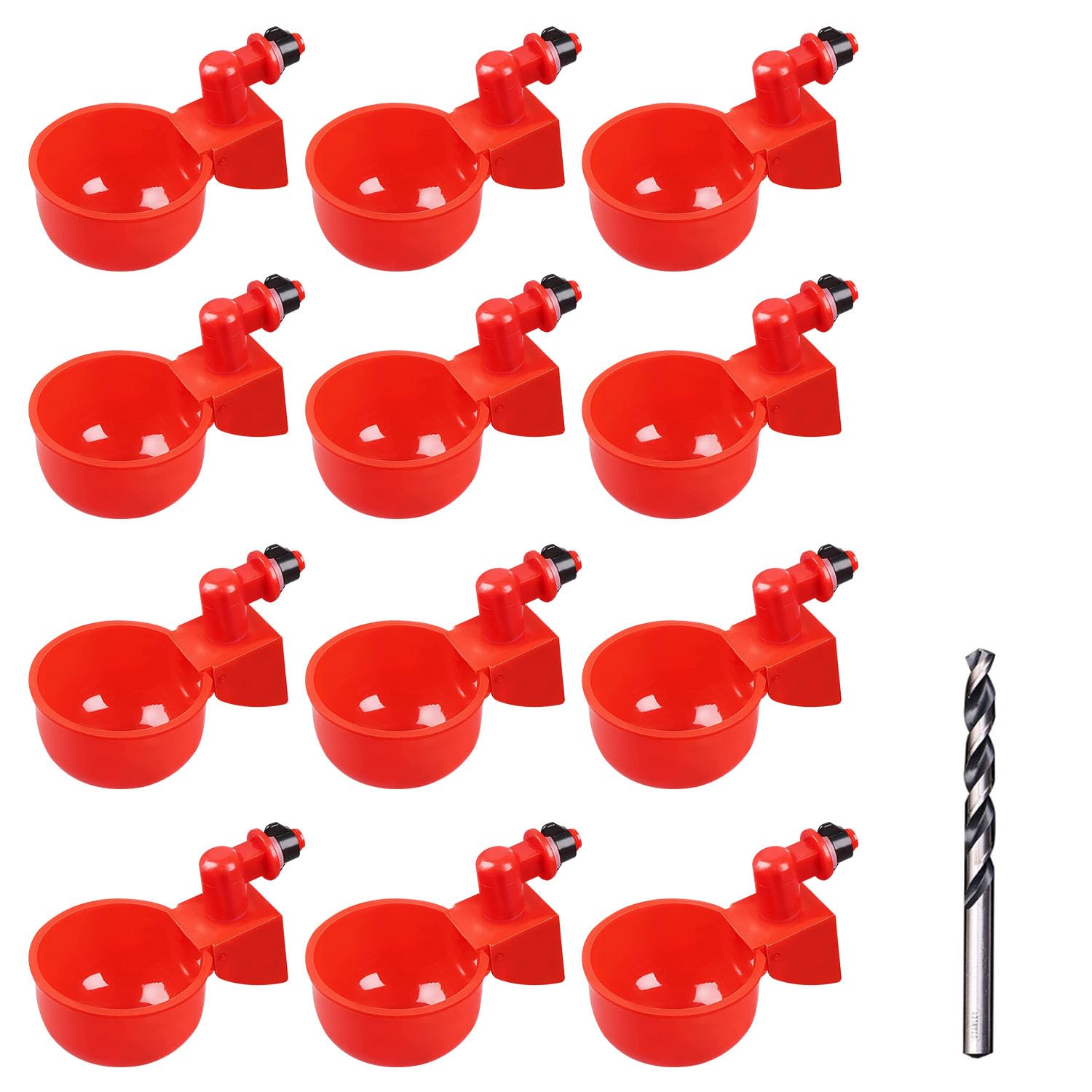 Lot De 6 Abreuvoirs Automatiques Gravitationnels Pour Volailles - Poules, Canards, Oies, Dindes & Pigeons