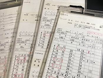 Amazon.co.jp: JR四国 運転士時刻表 4枚まとめ売り② : おもちゃ