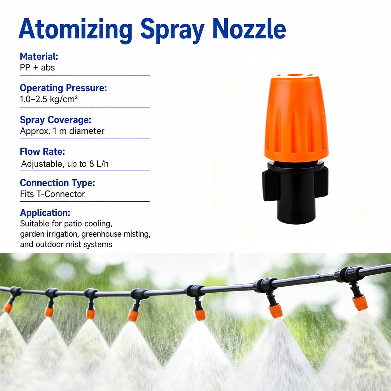 Kit Nebulizzatore Ombrelloni da Giardino per Rinfrescare L'esterno