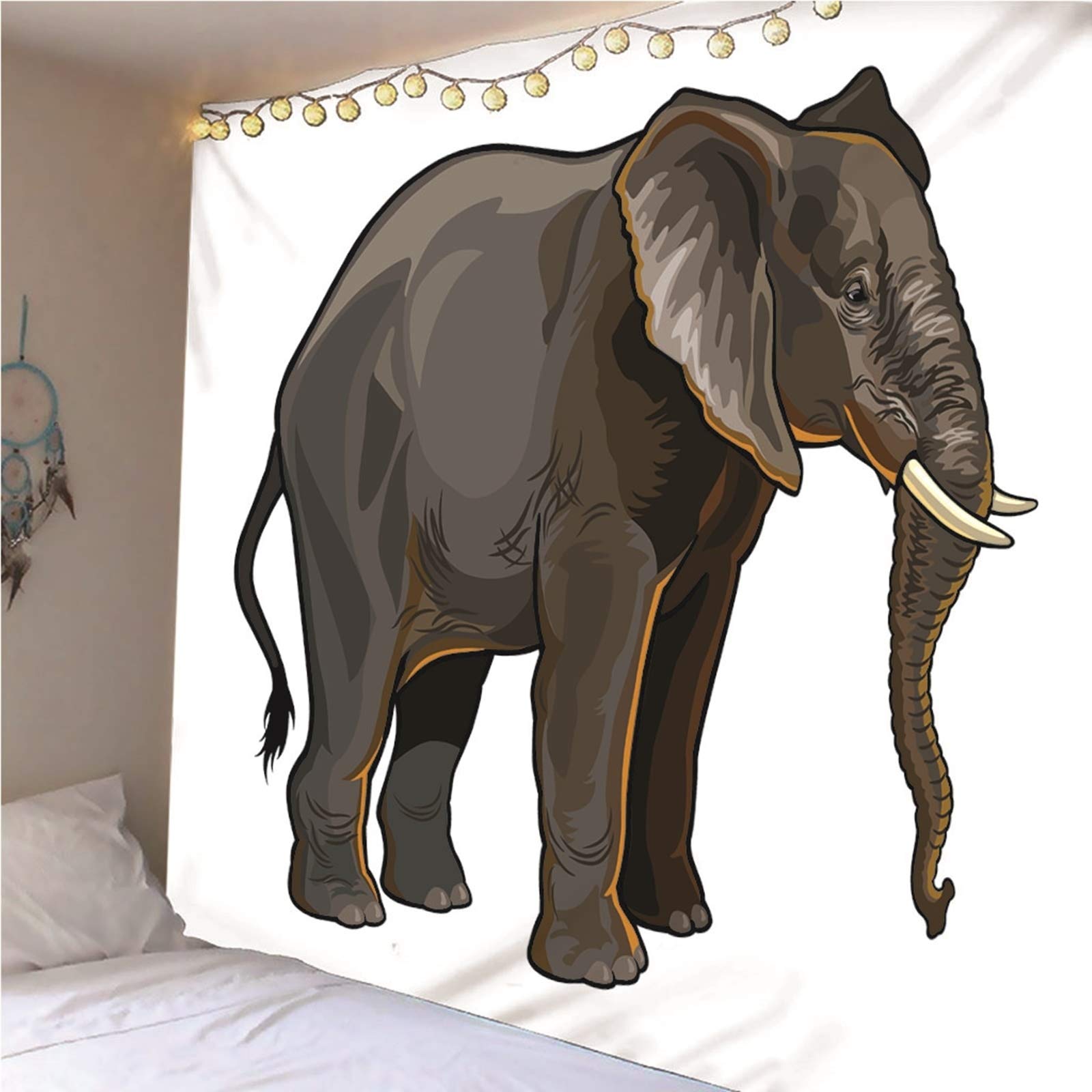Aeici Tapices Pared, Pared Decorativas Elefante Tapices De Pared Wall Hanging, Bedsheet(260X240Cm)