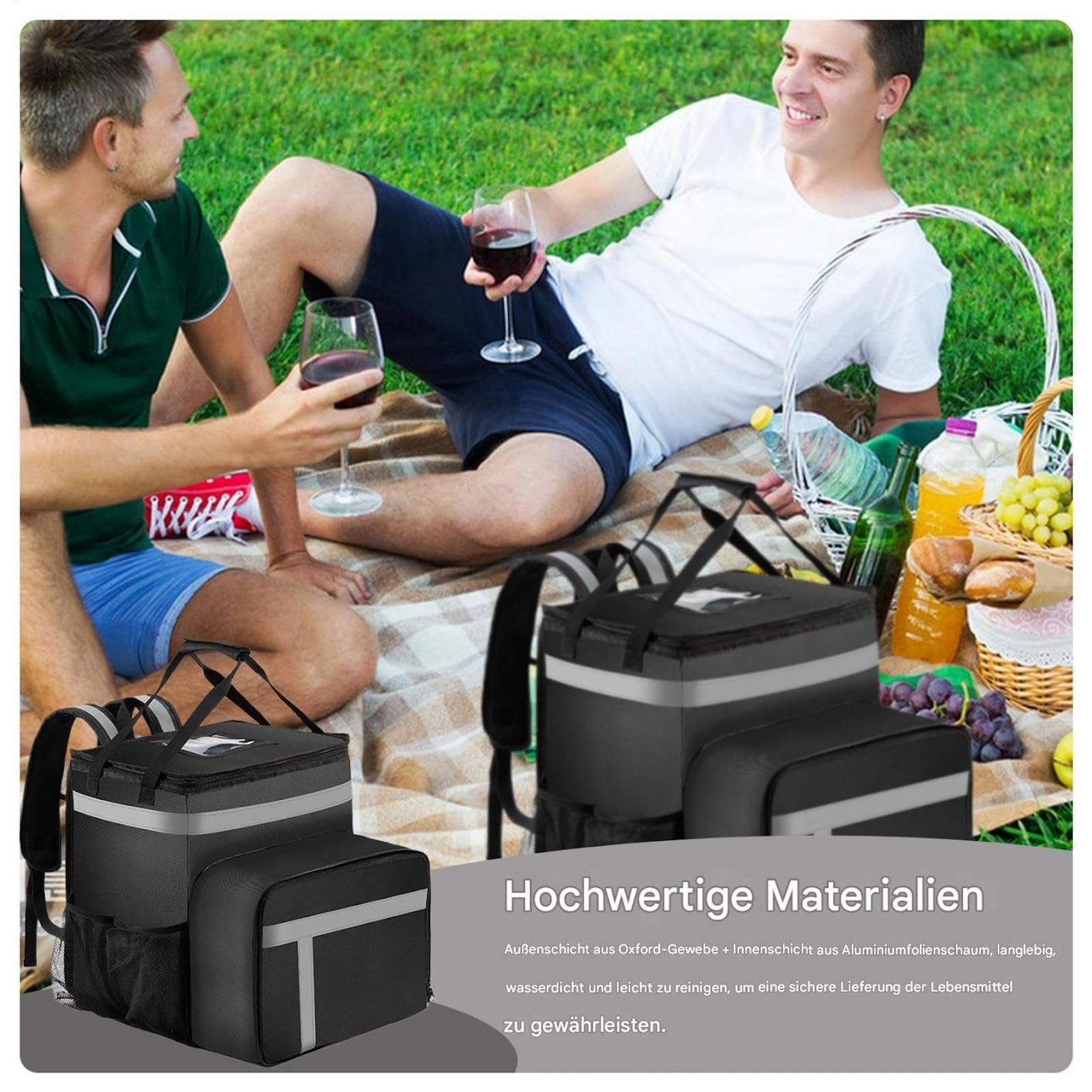 Mochila térmica aislada, mochila picnic aislada Bolsa térmica