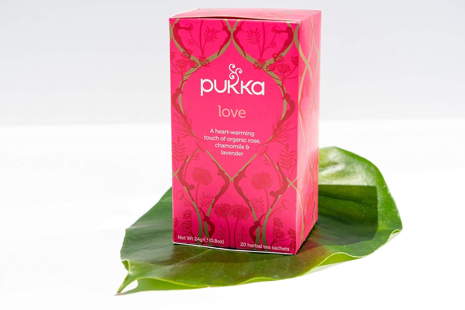 Pukka Love, Organic Herbal Tea With Chamomile & Lime Flower (6 Pack, 120 Tea Bags) : Grocery & Gourmet Food
