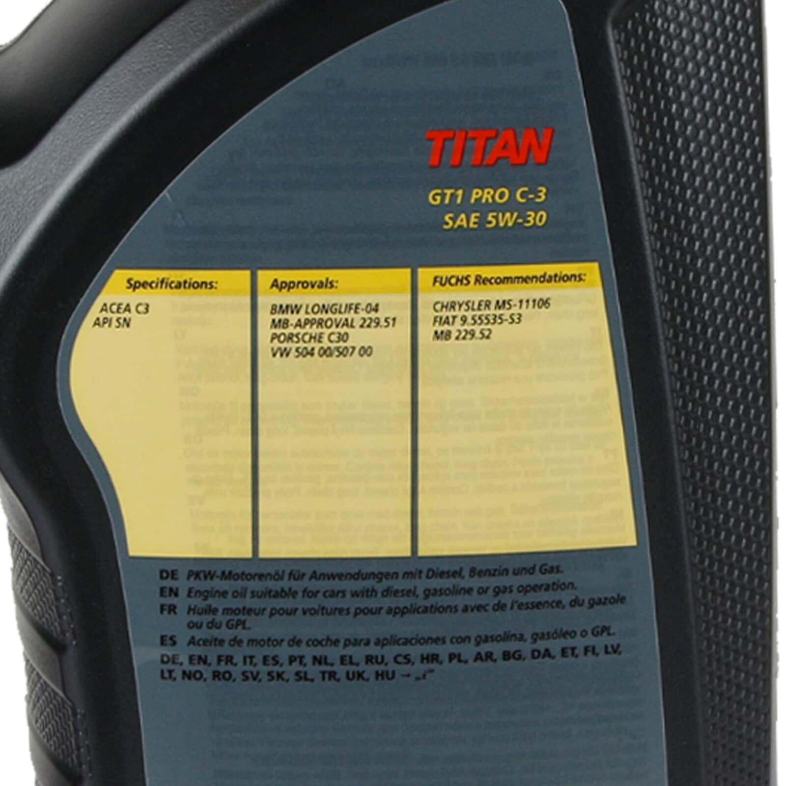 Fuchs 5 Liter Titan GT1 PRO C-3 Longlife 5W-30