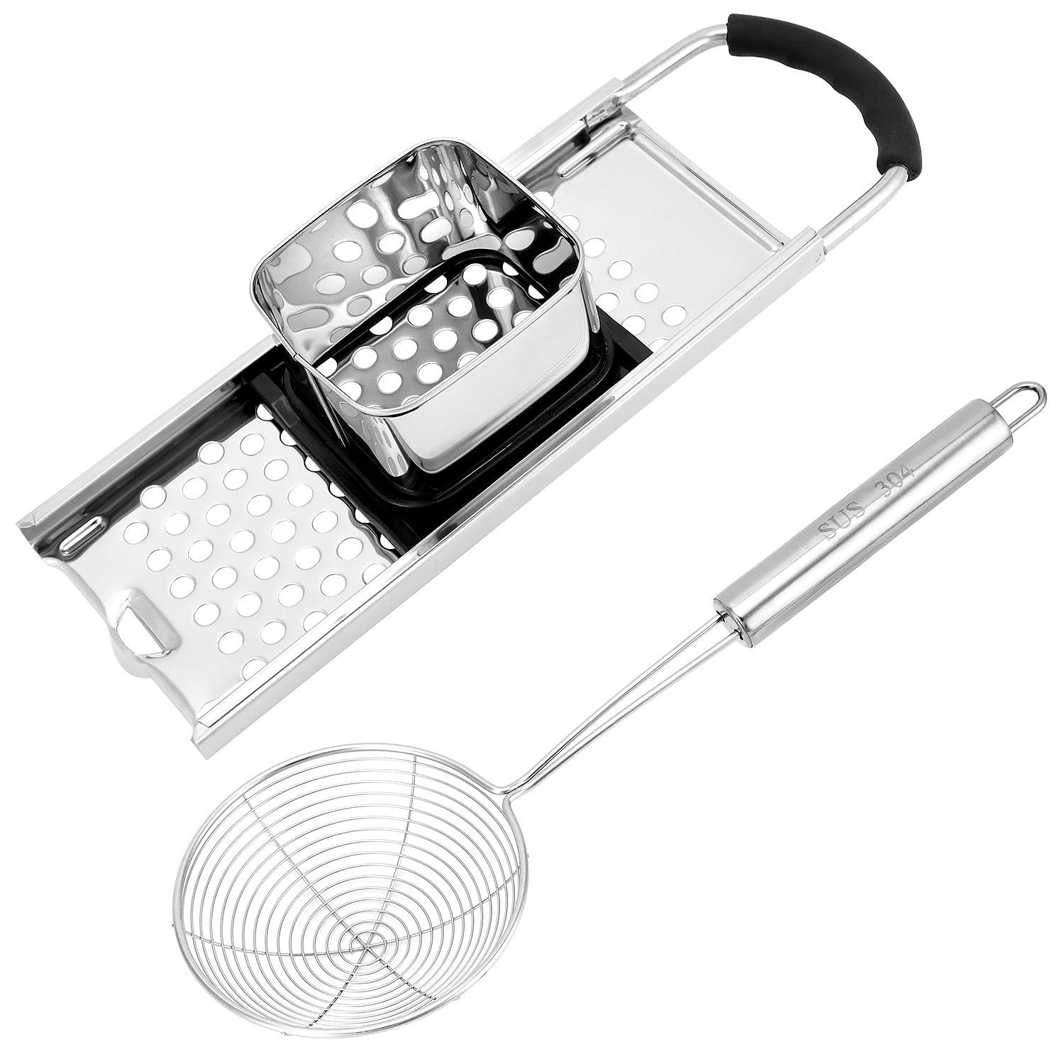 Machine à spätzle en acier inoxydable avec passoire araignée QWORK