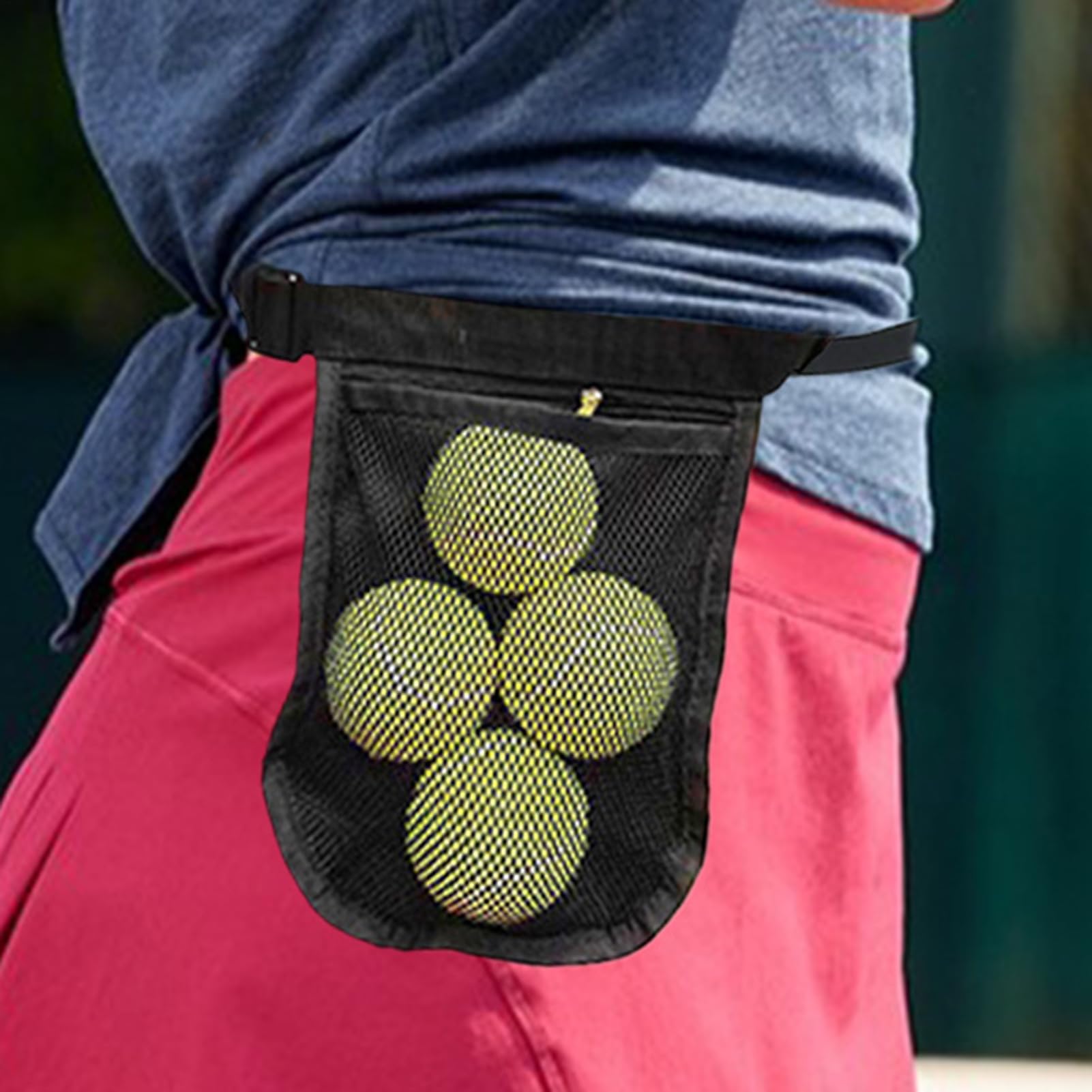 Pochette de ceinture de balle de pickleball - Sac de taille de golf de tennis réglable, porte-sport sécurisé pour la pratique d'entraînement, organisateur léger | Accessoire de gymnase de compétition
