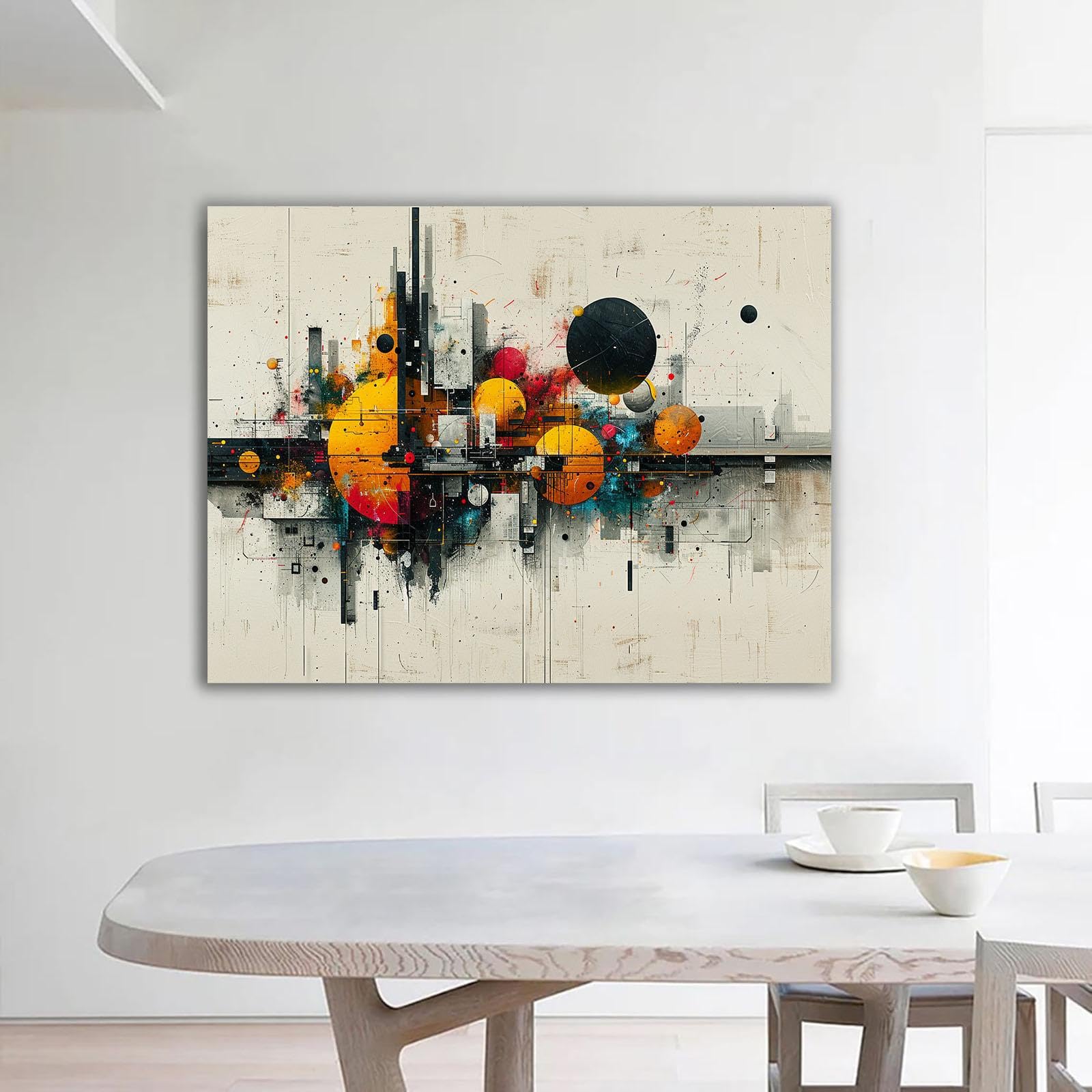 抽象画　アート　インテリア Amazon.co.jp: ZFXFHDR(へ楽ーツ) 絵画絵抽象的な ライン