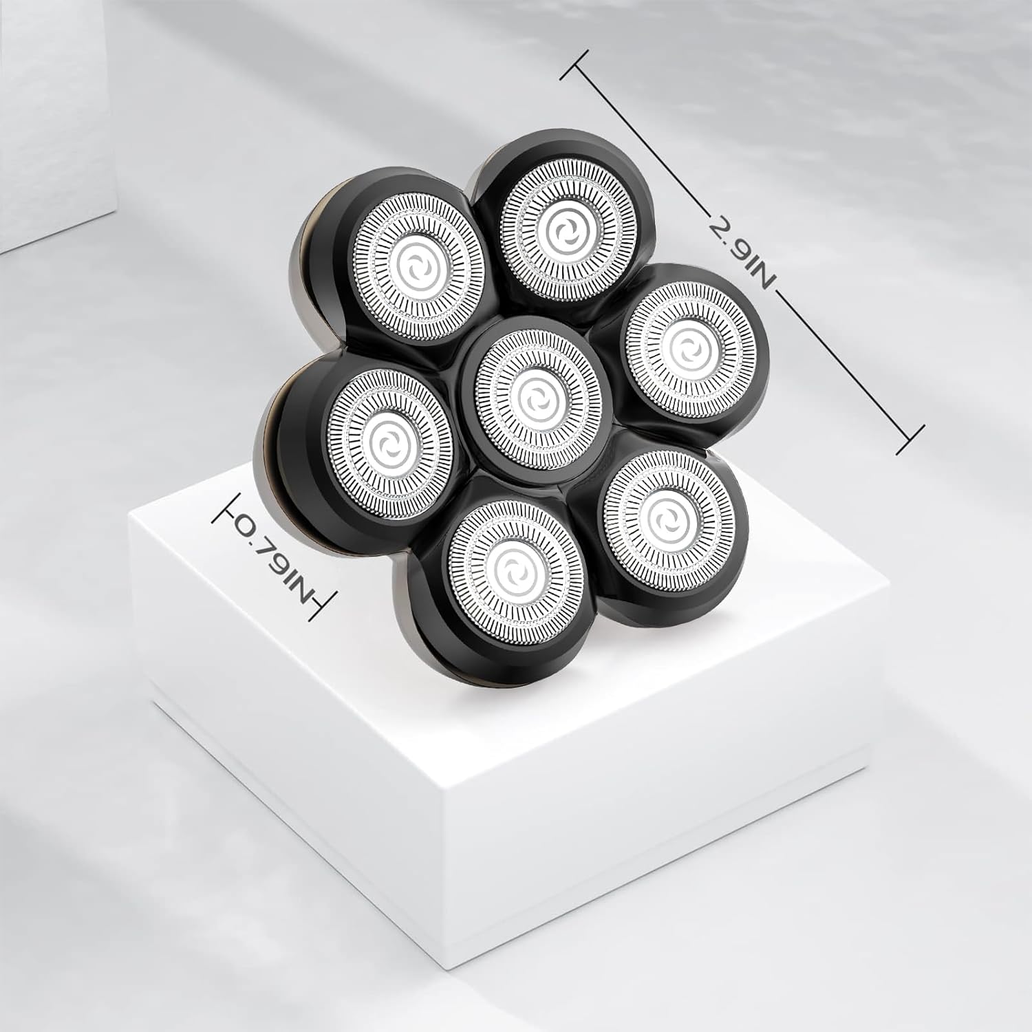 7 Blades Head Shaver Replacement Heads, Shaver Blade Heads Replacement for Electric Razor for Men - Image 7