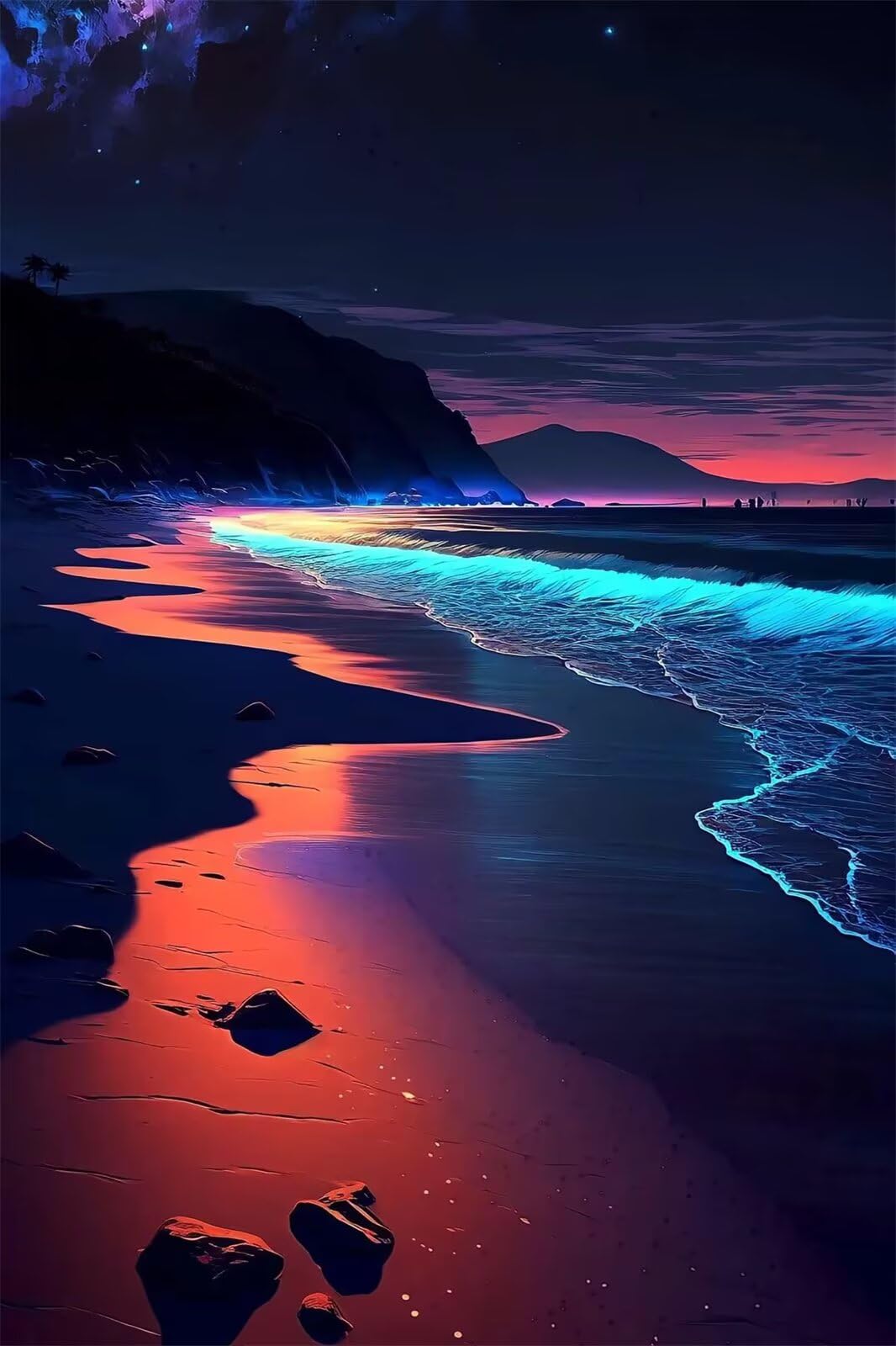 Puzzle de 2000 Piezas Olas Playa 100x70 cm, Juguete desafío y Juego Educativo, Ejercita Paciencia, Rompecabezas Clásico para Adultos 2000 Piezas