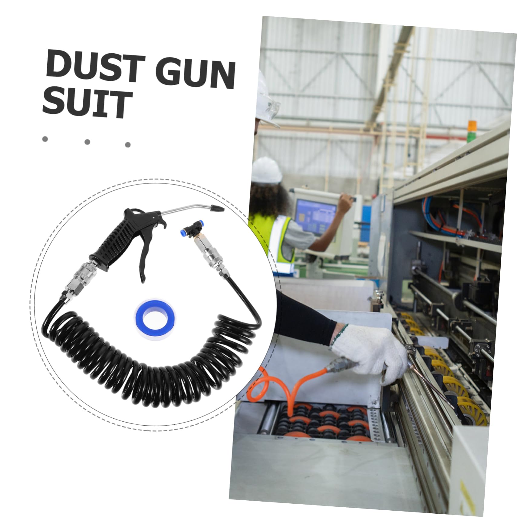 BESTYASH Kit de Soufflette à Air Comprimé pour Camion, 1 Set Noir