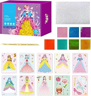 vestir a princesa,Conjunto livros pintura atividades vestir pintados à mão DIY Poke Crafts - Brinquedos criativos artesanato DIY Artesanato DIY Brinquedos infantis para Kagrote