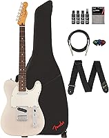 Vista 10 de Fender Player II Telecaster - Paquete color caramelo claro con estuche, correa, cable, paquete de 3 púas y kit de limpieza para guitarra