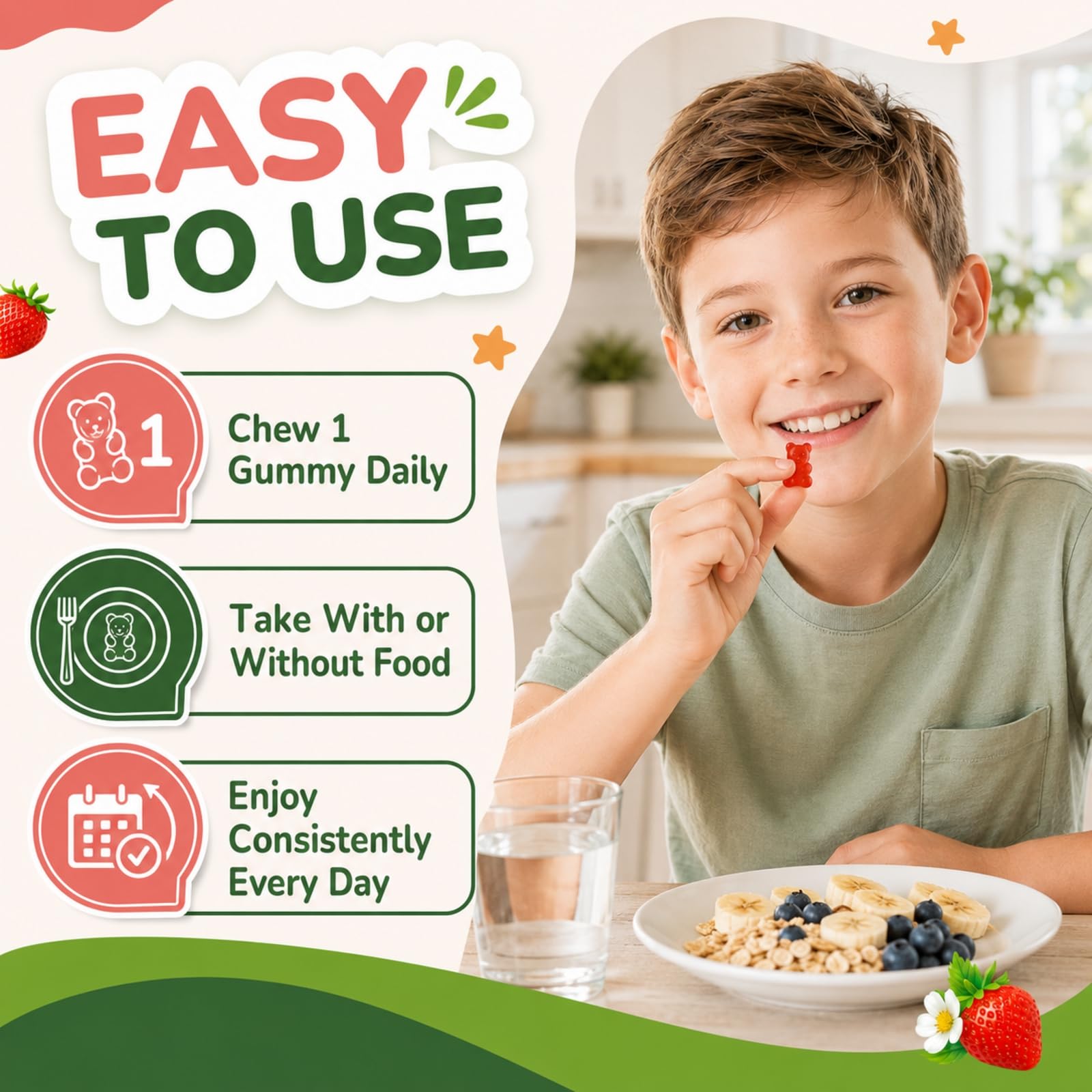 Folinic Acid Gummies for Kids, 1000 mcg DFE, Sugar Free, 60 Count — Amazon image 5