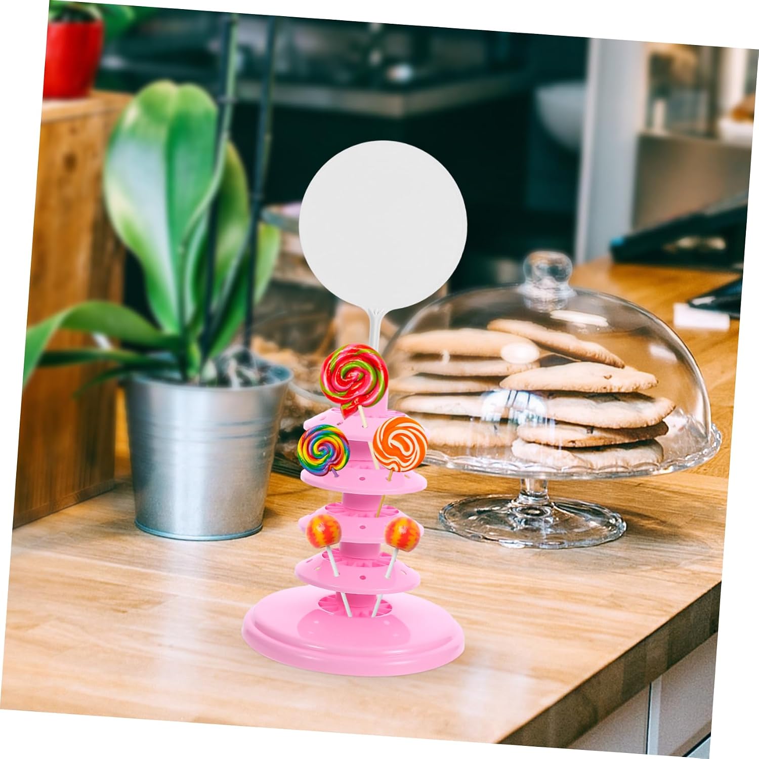 PRETYZOOM Lollipop Rack for Display Cake Pop Stand Decorative Candy Marshmallow Holder for Party image 5