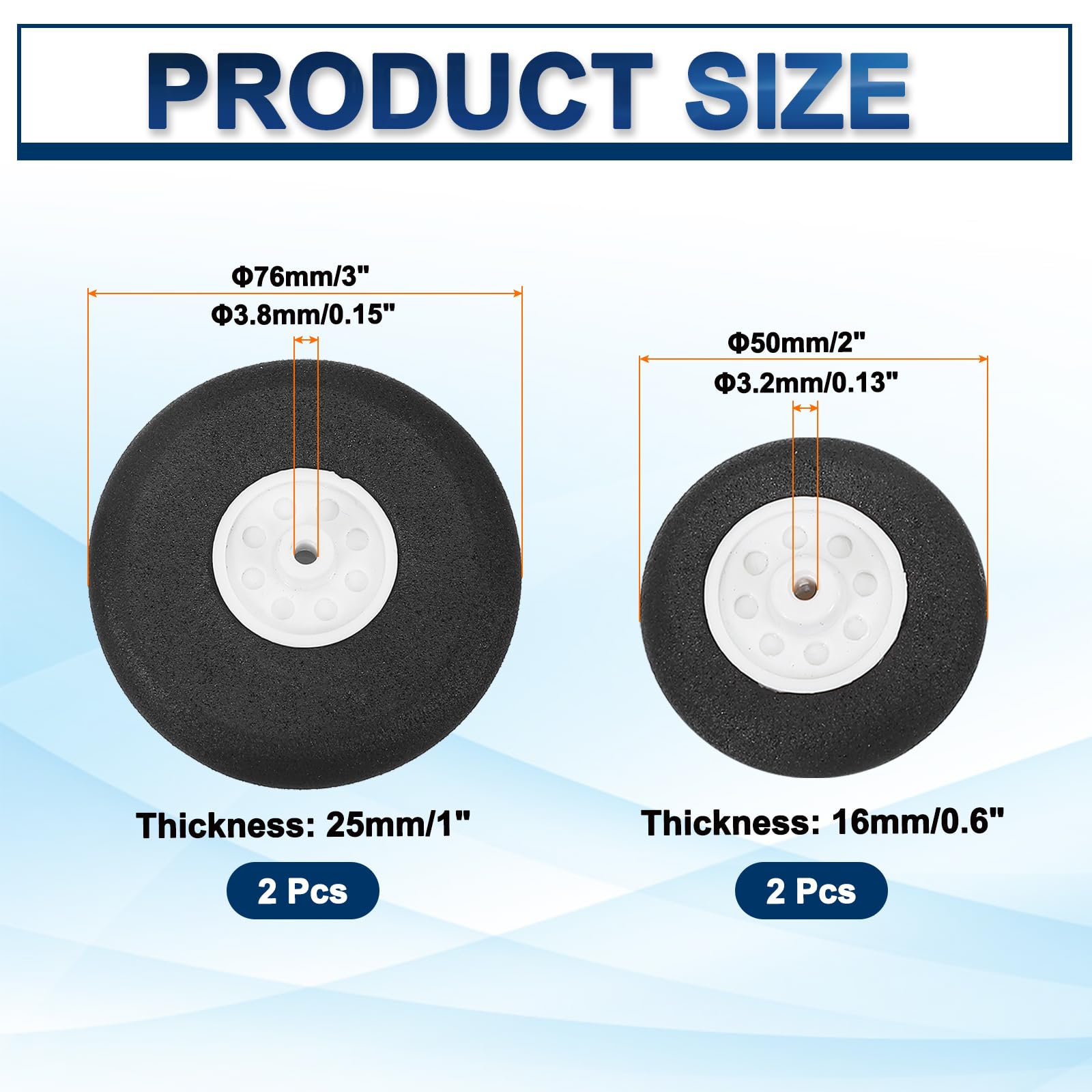 RPM N2O Gloss Black Resto-Mod Sedan Wheels RPM81552 Electric Car/Truck Option Parts