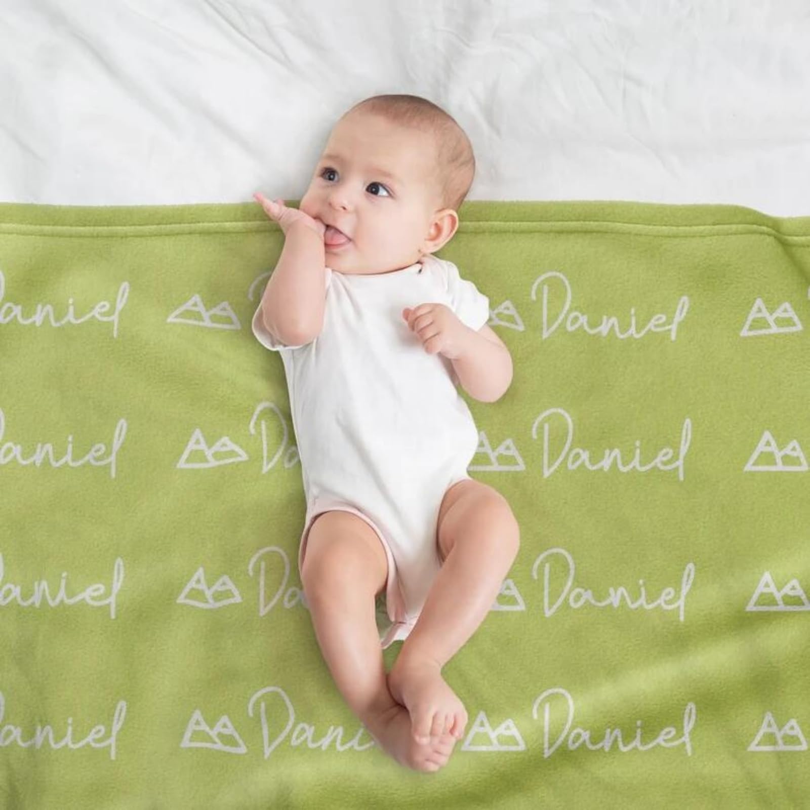 gorm Manta para Bebe,Manta De Bebe Personalizado con Su Nombre,Manta Bebé Manta Personalizada,Cochecitos O Capazos, Idea Cumpleaños para Recién Nacido Niño Niña (180x200cm)