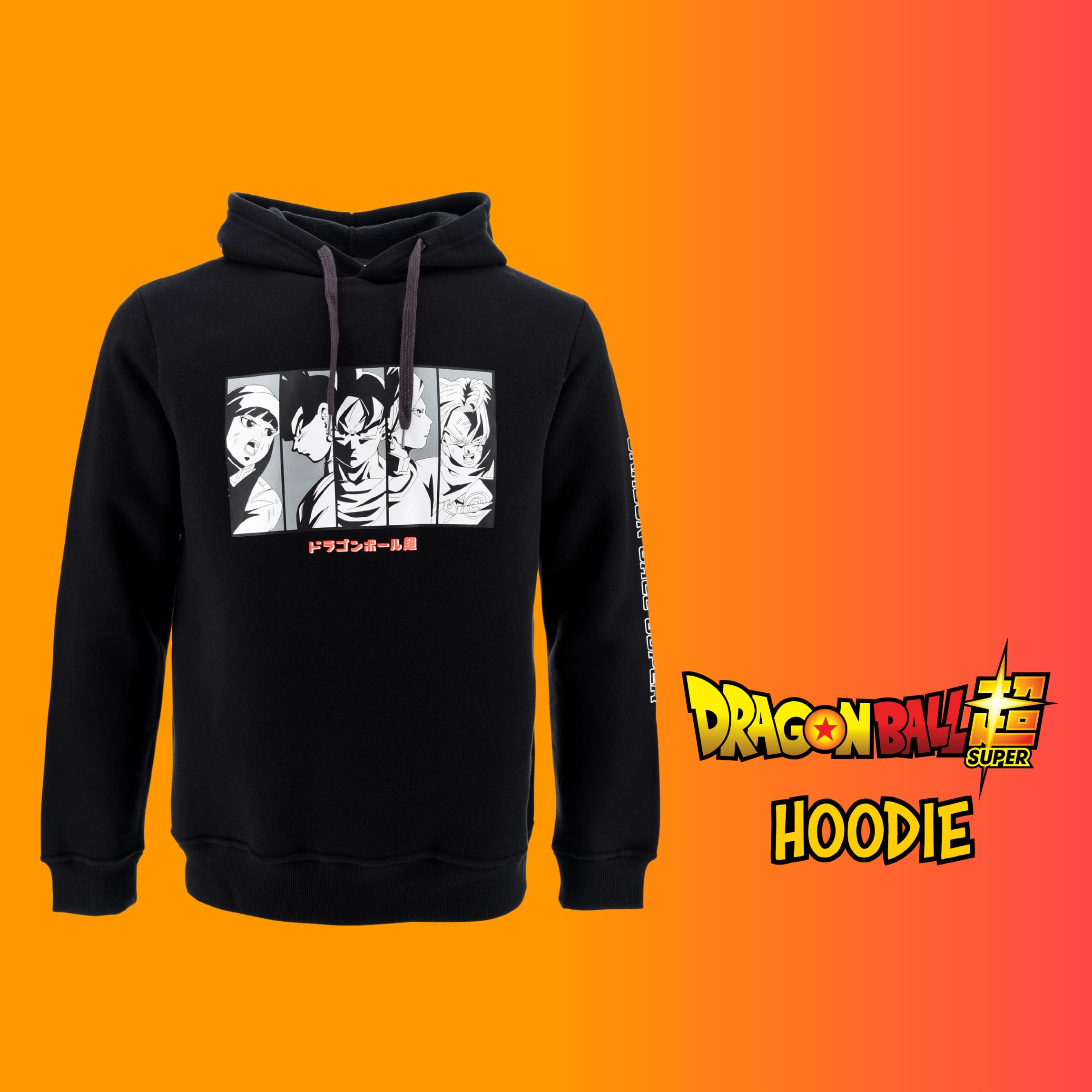 Dragon Ball Z Sudadera para Hombre, Sueter Diseño Goku Clasico, Sudadera con Capucha, Regalo para Hombres y Adolescentes