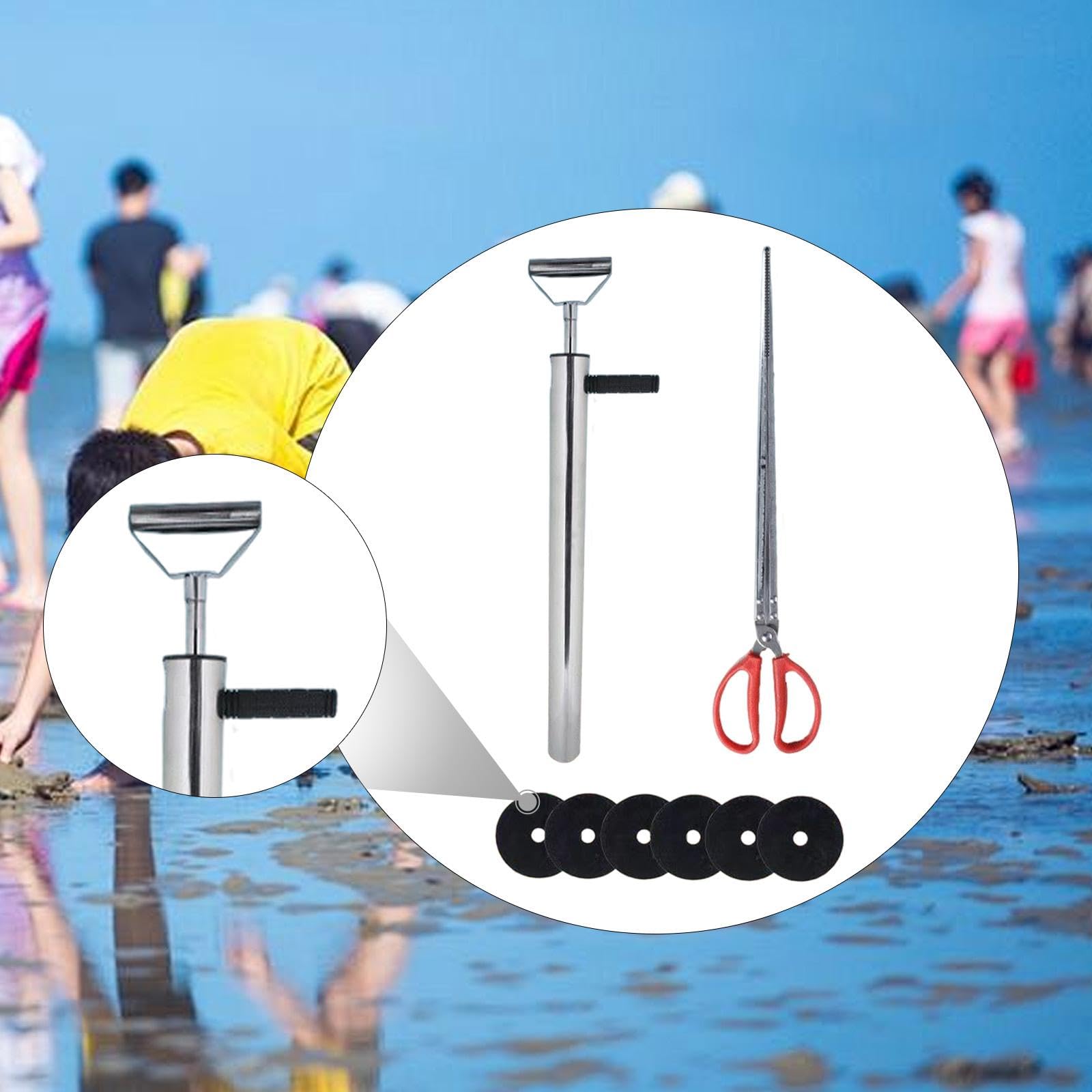 Baoblaze Attrezzatura da Pesca Multiuso con Pompa per Gamberetti E Pinze a Clip Multifunzione