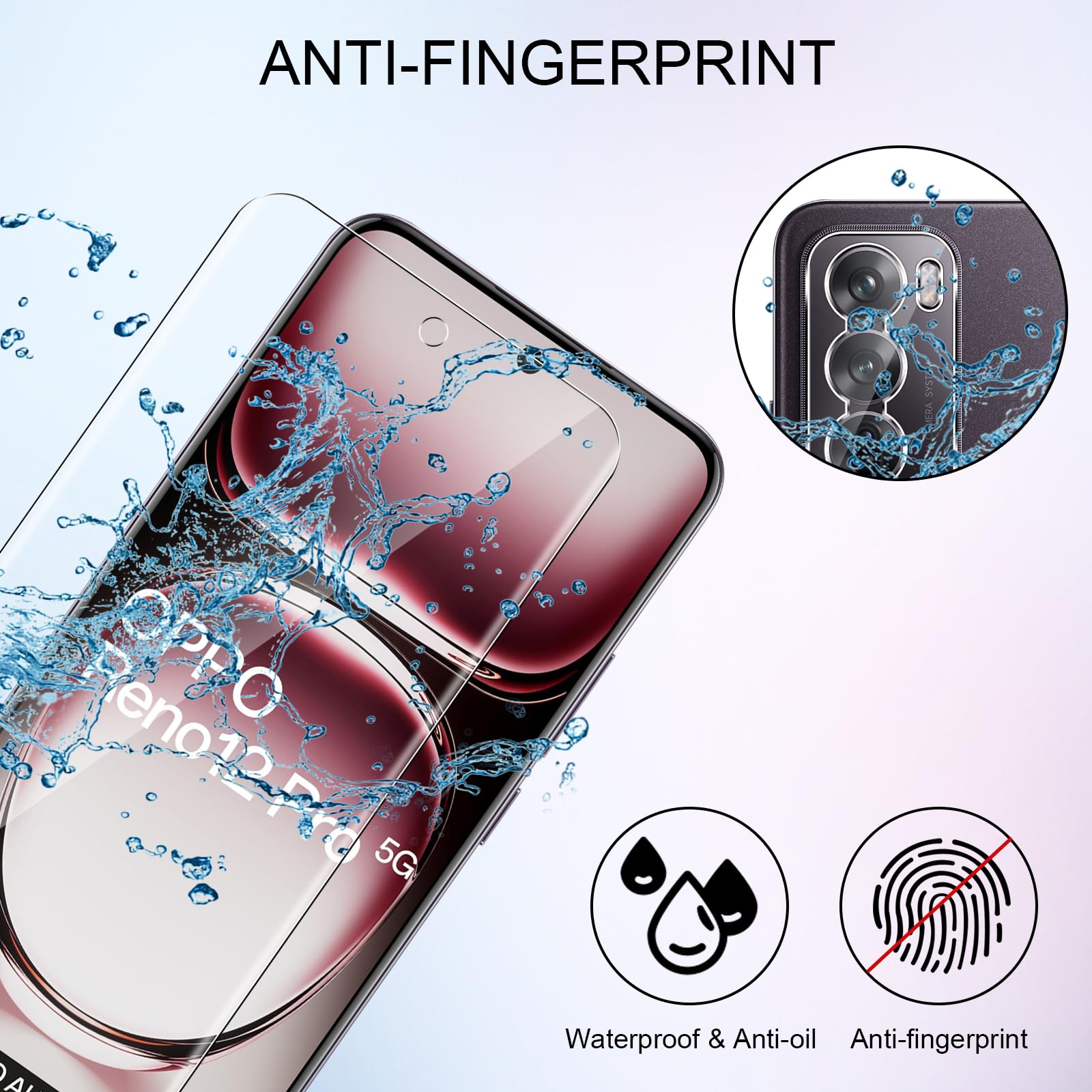 2 Films Hydrogel Pour Xiaomi 15T/15T Pro - Anti-rayures - Compatible Lecteur Empreinte - Facile à Poser - 12