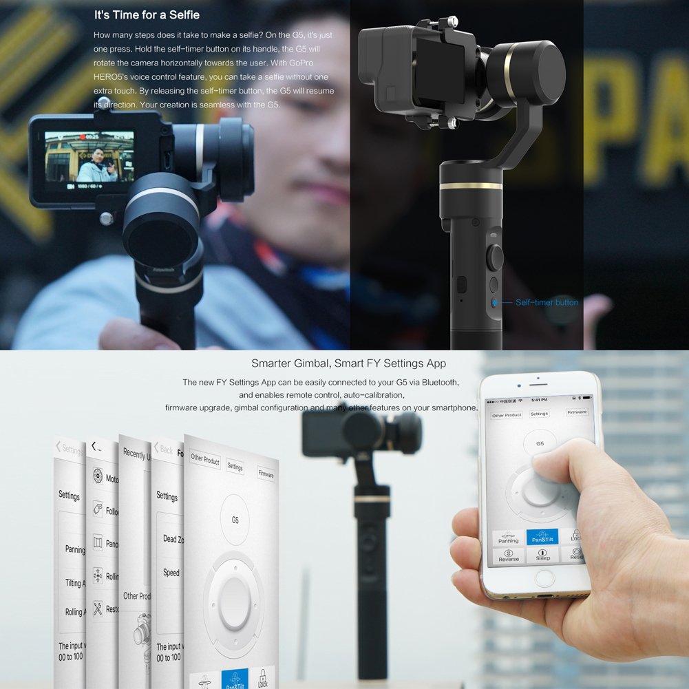 Handheld Gimbal, Feiyu Tech G5 3-Axis Camera stabilizer for Gopro Handheld Gimbal, Feiyu Tech G5 3-Axis Camera stabilizer for Gopro
