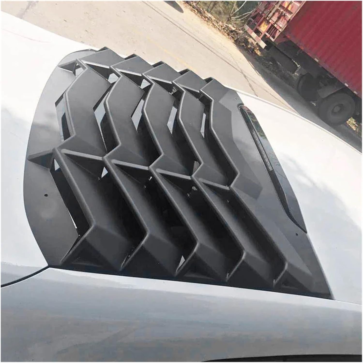 Compatible with Chevrolet Cruze 2018 2019 2020+ Car Rear Window Louver Wing Spoiler Rear Sun Shade Blinds Air Outlet Diffuser Shutter
