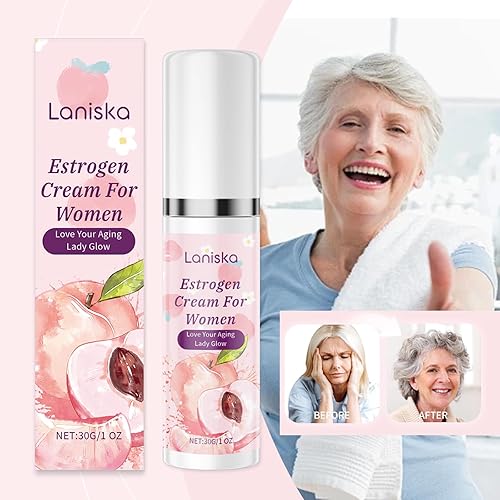 Miniatura 4 de Crema de estrógeno para mujer, bioidéntica natural, alivio de la menopausia, crema de estrógeno con ñame silvestre, ciclo menstrual y apoyo para el