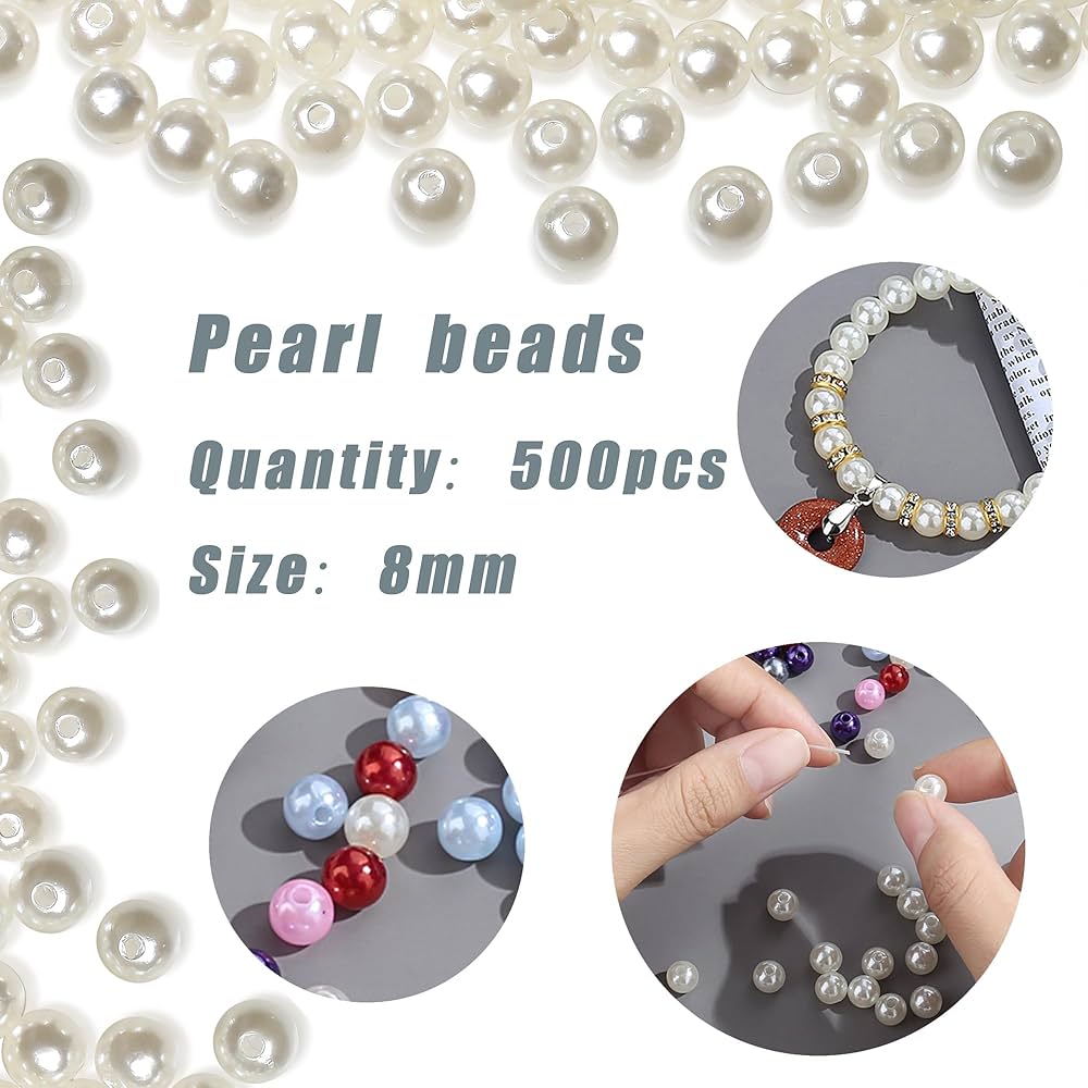 Amazon.com: XIANNVXI White Pearl Beads for Jewelry Making