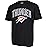 Ultra Game NBA Official Mens Super Soft Supreme T-Shirt - Unisex, Oklahoma City Thunder, Black, X-Large