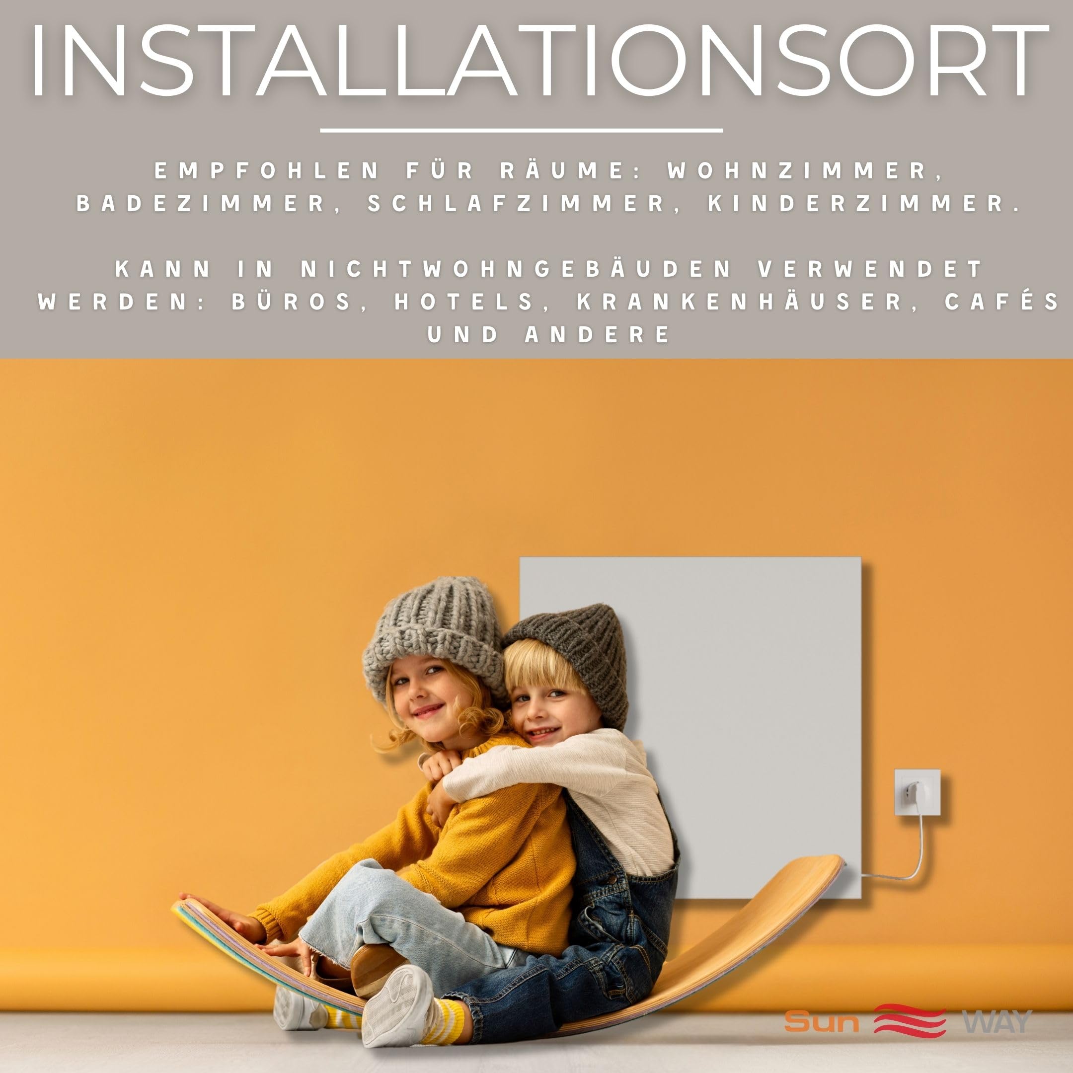 Ceramiczny grzejnik. Panel podczerwieni. Sun WAY TCМ-RA 500 watt | Ogrzewanie do 10 m² | Z wbudowanym programatorem