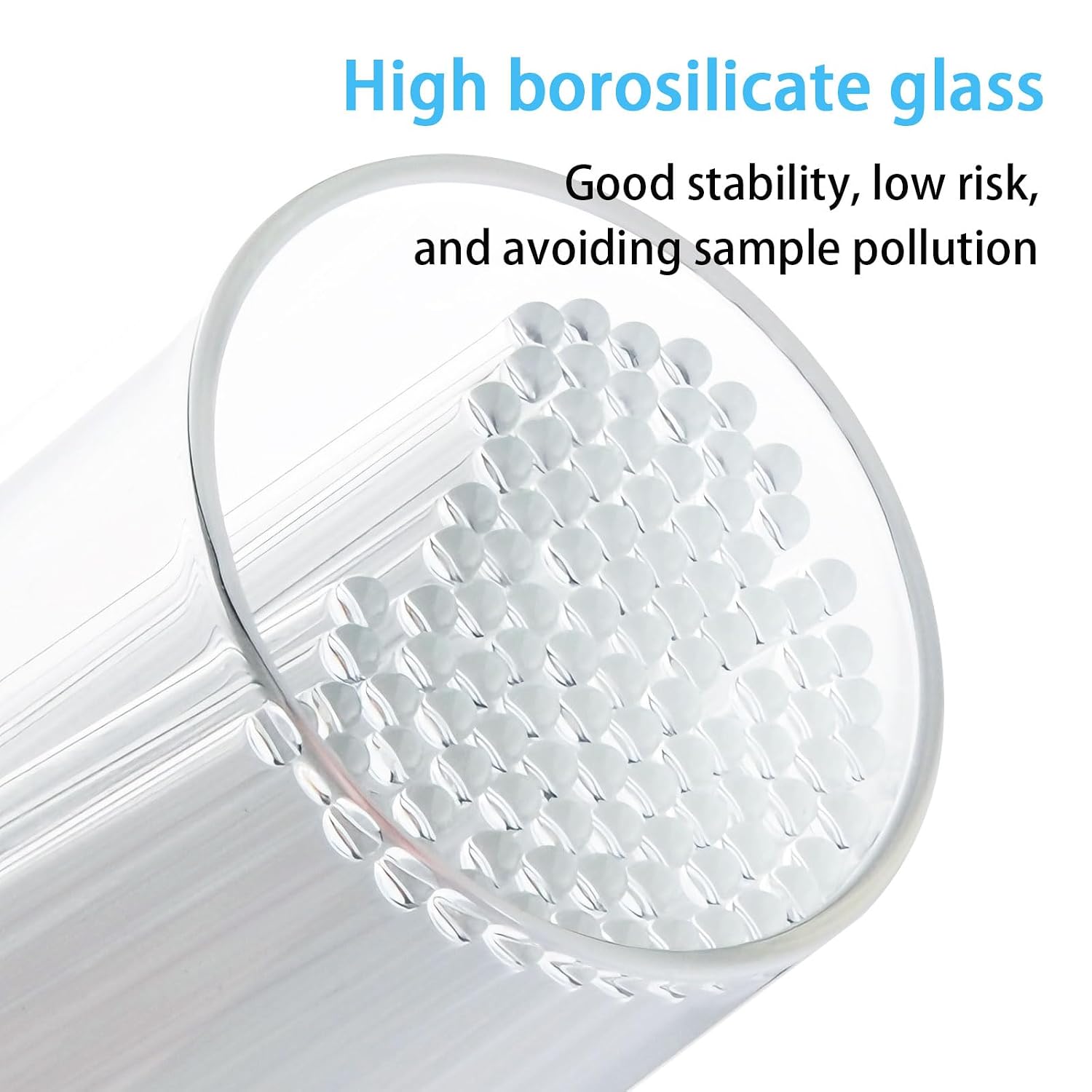 One End Sealed Glass Tube for Laboratory Melting Point Testing,500pcs Glass Capillary Tubes,100 mm Micro Glass Capillary Tubes,0.9mm ID,Pack of 500