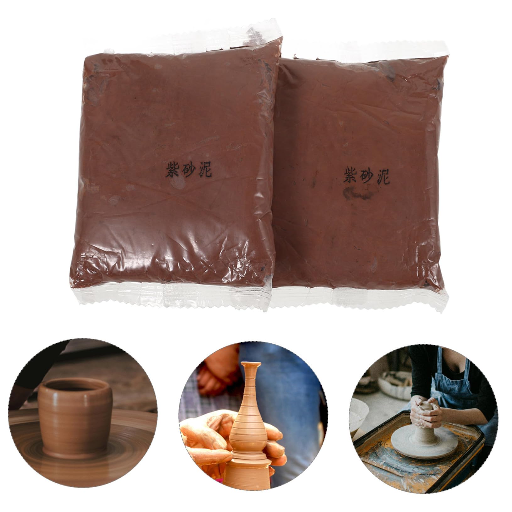NUOBESTY Kit De Poterie en Argile À Séchage À L'air 4 pour Travaux Manuels Sculptures Et Projets Artistiques