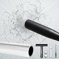 Vista 9 de DUOFIRE Película para Ventana Patrón de Persianas Película de Privacidad para Ventana Película de Vidrio Película de Vidrio de Adherencia Estática