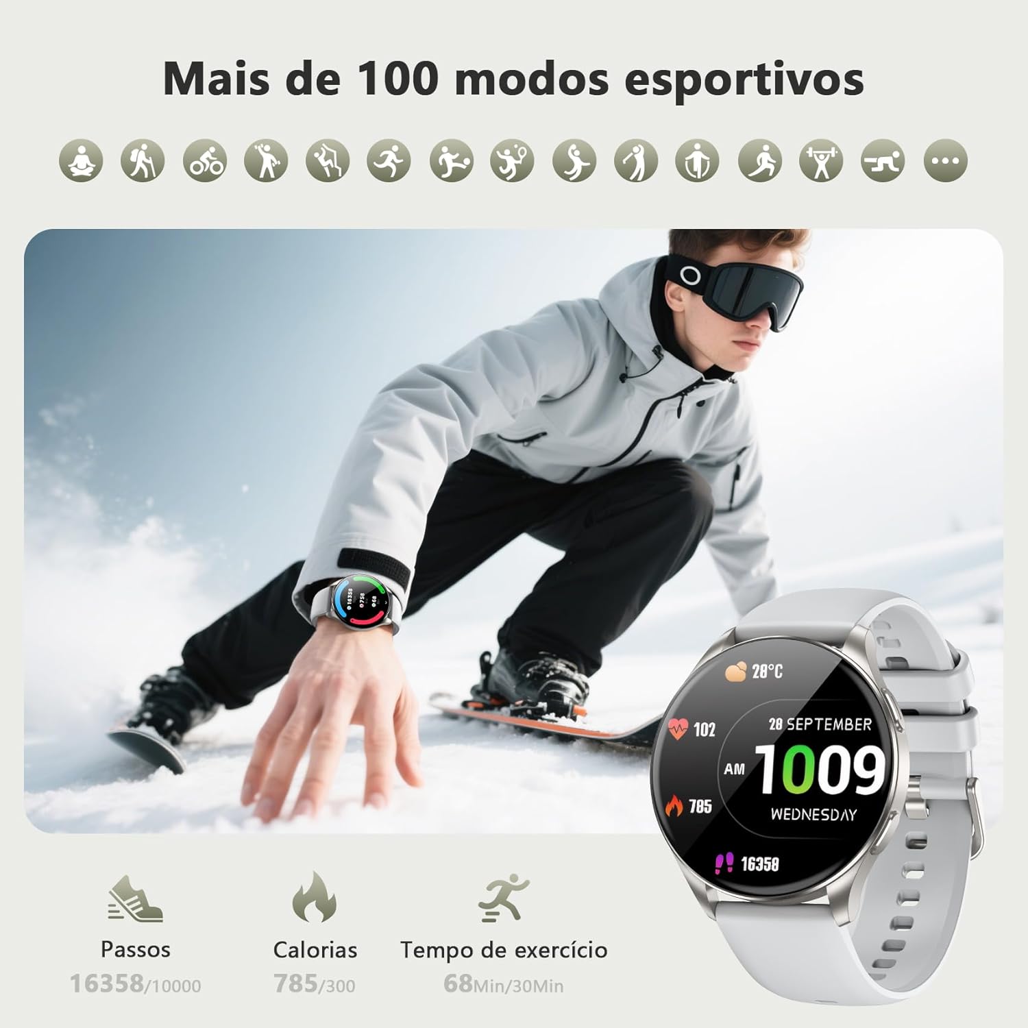 Smartwatch Redondo AMOLED 1.43": Review após 7 dias de uso ativo