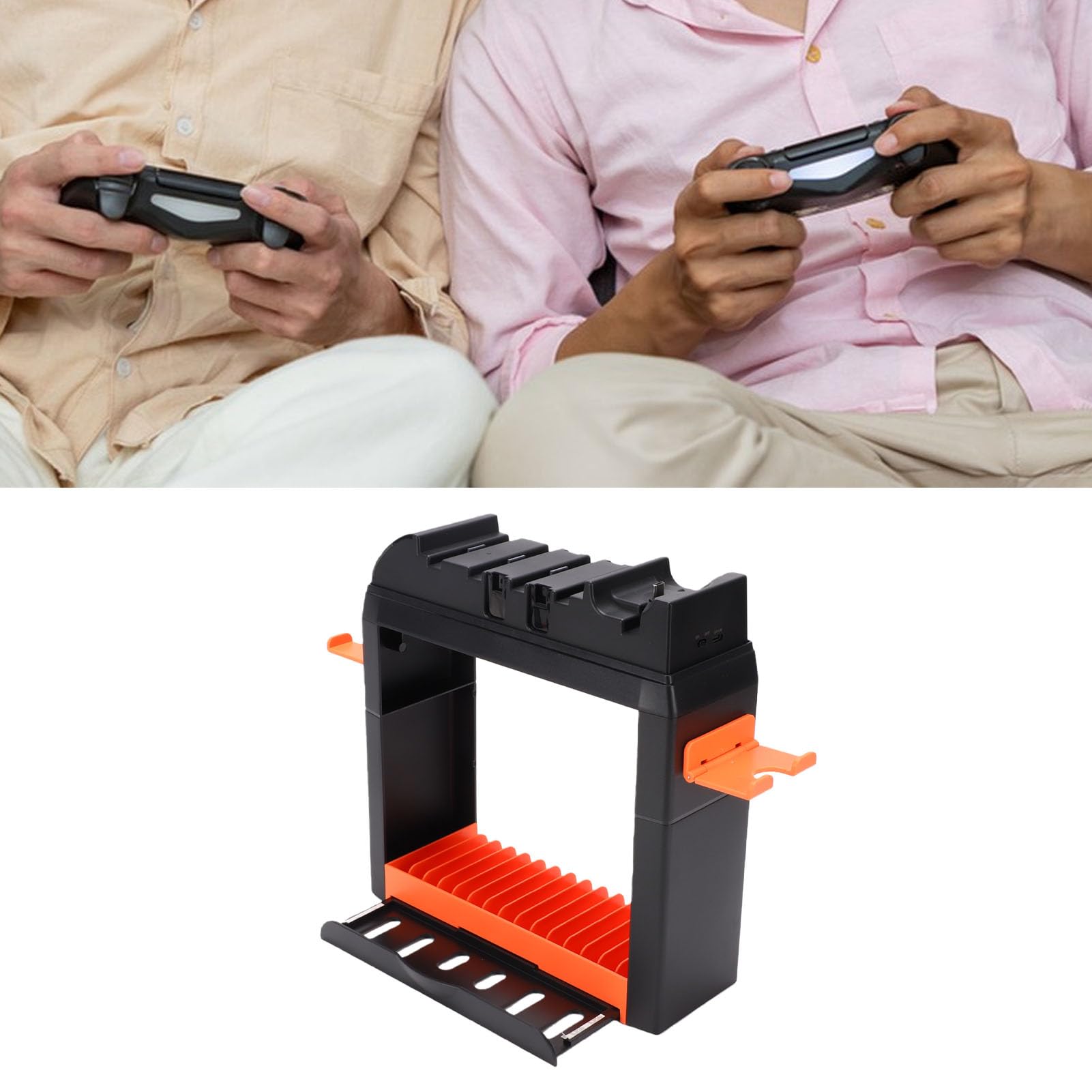 Generic Soporte para Controlador de Juego, Soporte de Carga Multifuncional con Ranuras para Tarjetas de Juego para Organización de Accesorios de
