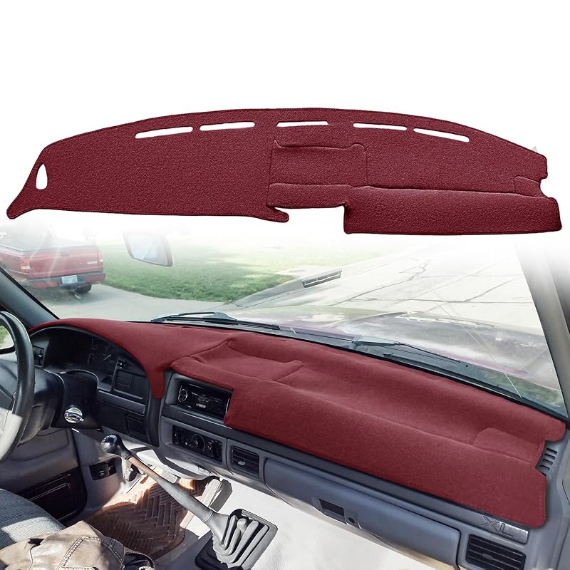 Capa para Painel sob Medida Yiz para Ford F150, F250, F350 e Bronco 1992–1997, Maroon, J20