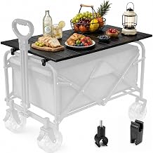 Metal Tabletop Board for Wagons Cart, Foldable 35" 20" Alloy Board