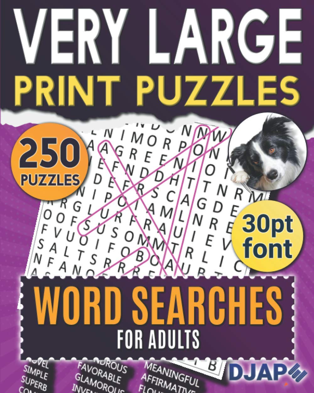 Very Large Print Puzzles: Word Searches for Adults: 250 puzzles in 30pt font (High-Visibility Cognitive Training: The Enhanced Word Search Collection)