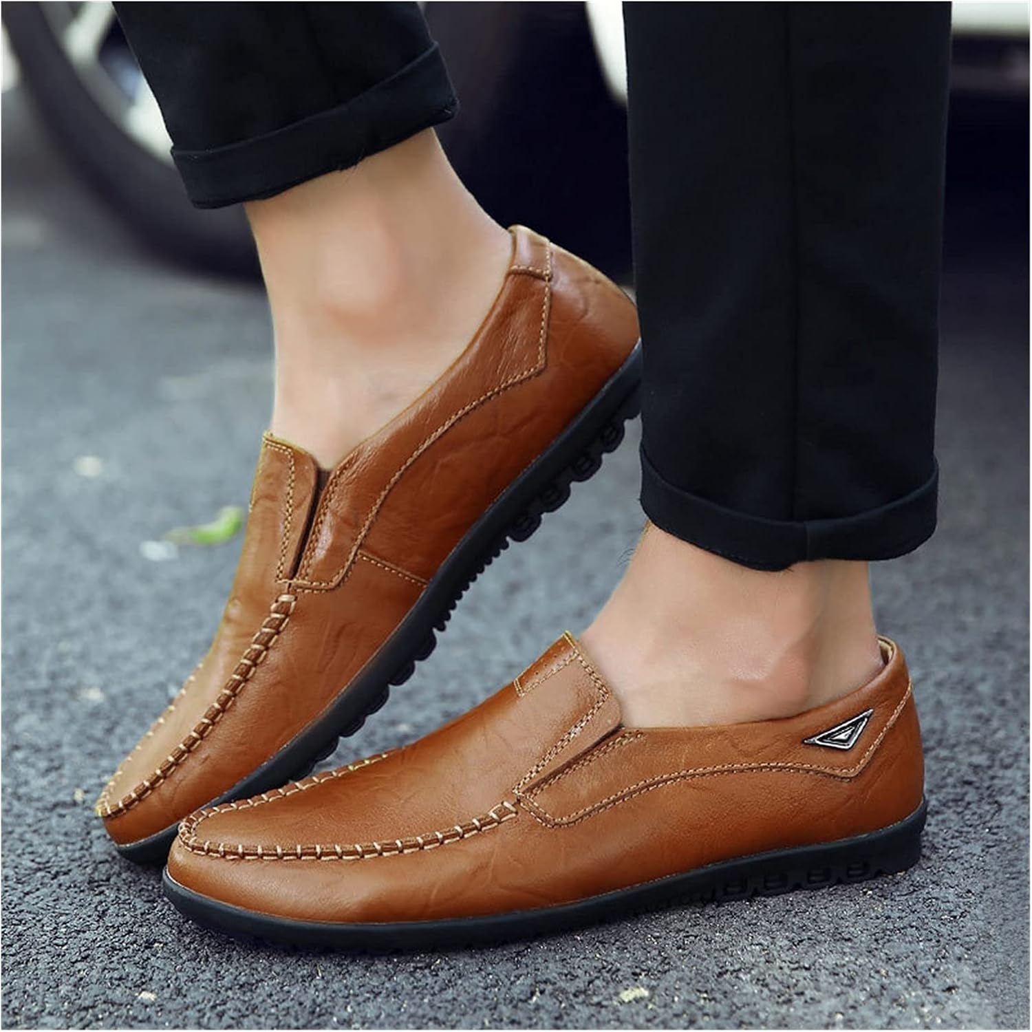 Amazon.com | Easy to Put and Remove Loafer Shoes for Men