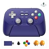 8BitDo Pro 3 Bluetooth Controller for Switch/Switch 2, TMR Joysticks,Programmable Pro Back Buttons&R4/L4 Bumpers,Hall/Tactile Triggers, Swappable ABXY Buttons, for Windows,Apple,SteamOS,Android,Purple
