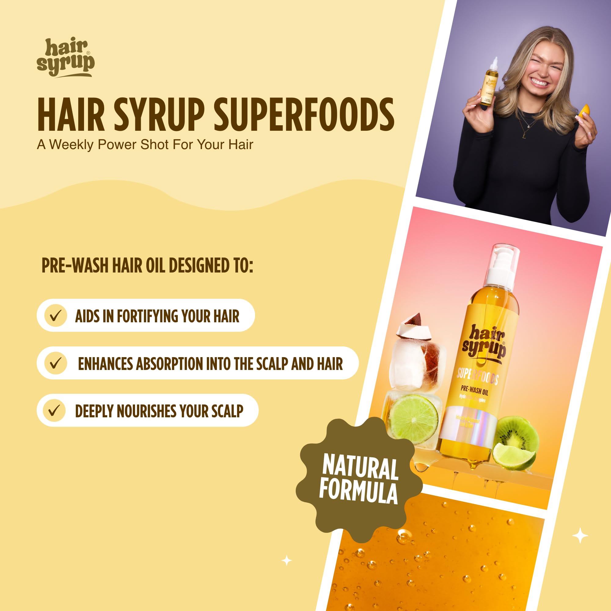 Hair Syrup, Gold, 100 ml (Pack of 1) - Image 2