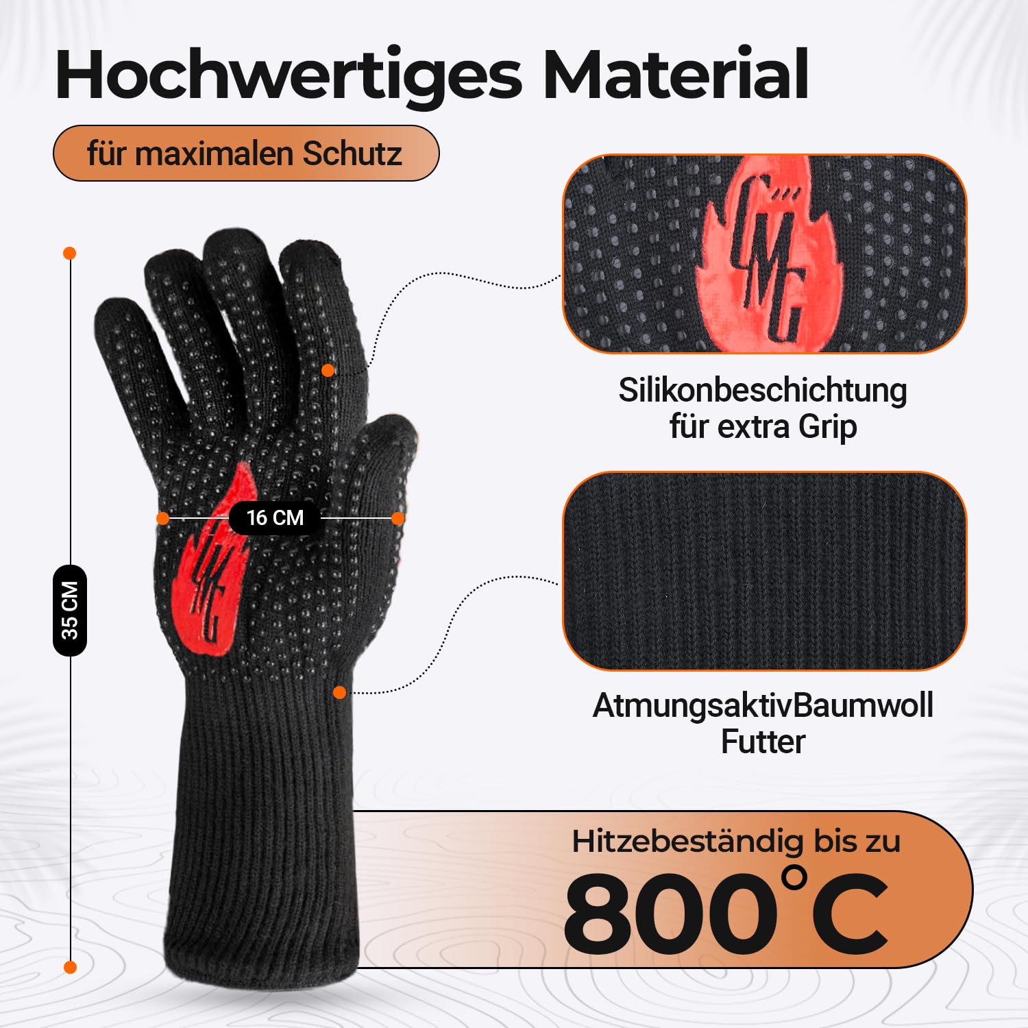 Grill Master Gloves Barbecuehandschoen The Original 35 x Grill Master Gloves Barbecuehandschoen The Original 35 x
