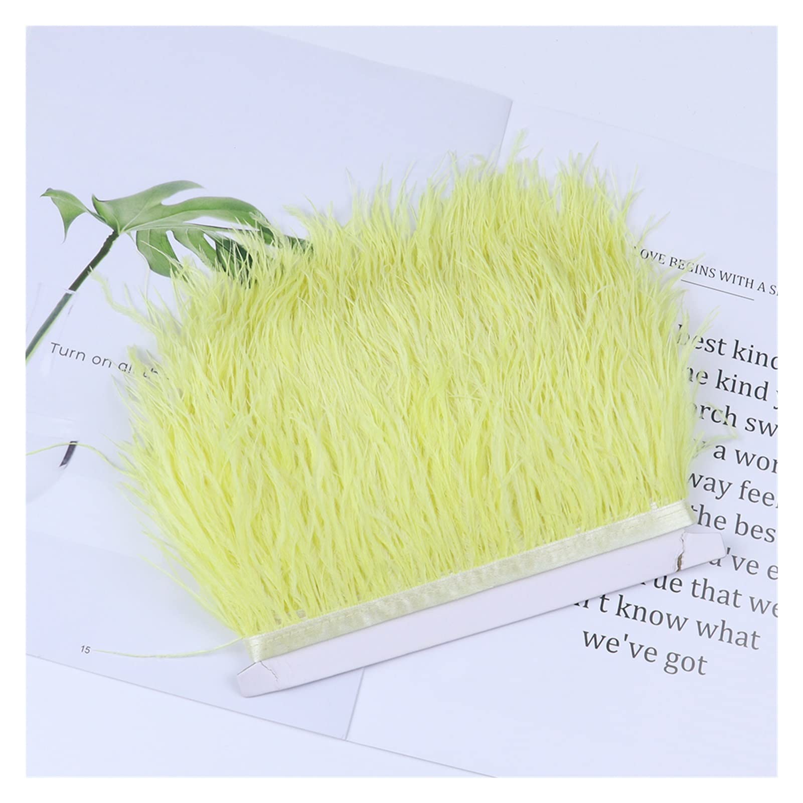 Garnitures de plumes d'autruche de qualite pour robe de soiree