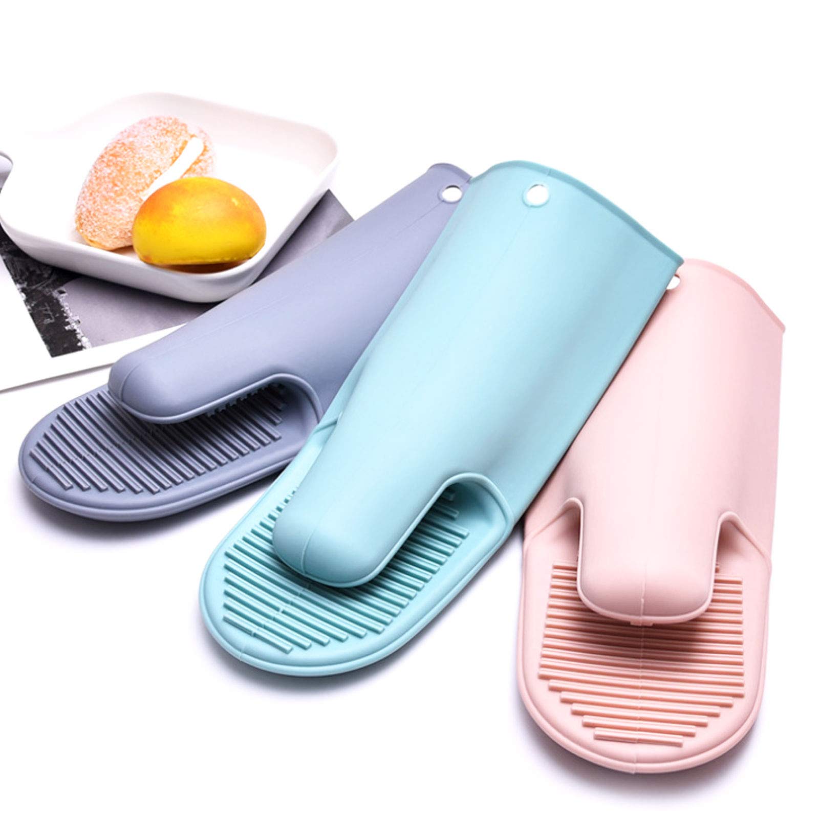 Set 4 Pezzi Guanti Da Forno E Presine NANANA – Resistenti Al Calore Fino A 200°C, Antiscivolo Con Motivo Twill, Lavabili, Per Cucina E Barbecue